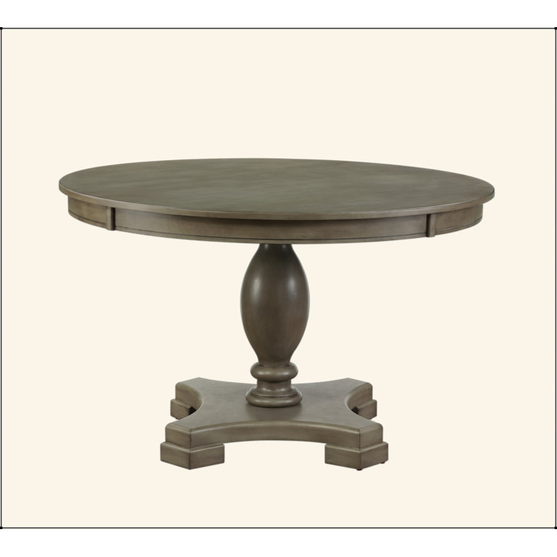 Gray Oak Finish Dining Table