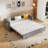 66.9"convertible Sofa Bed Modern Minimalist Style With Side Pockets--Arrtle Furniture-435749730