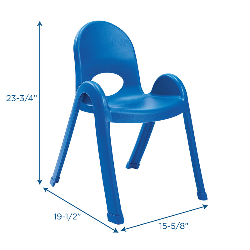 Chaise pour enfant Value Stack, 11", 1, Vert trèfle