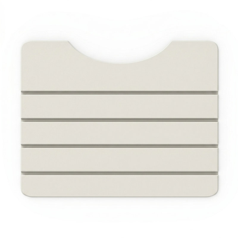 Tapis de salle de bain Diatomite, Blanc naturel