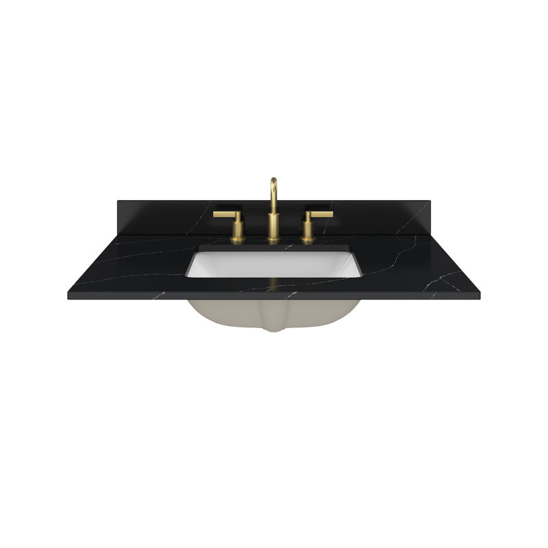 Dessus de meuble-lavabo 37 po Nero Margiua