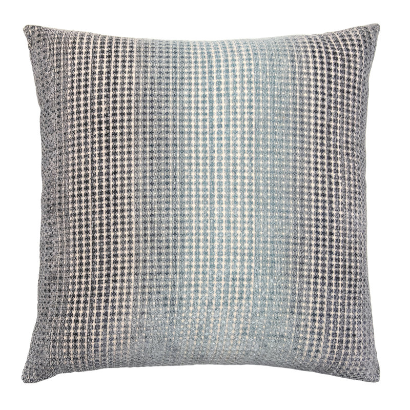 Morpho Square Woven Jacquard Pillow, 22"H x 22"W, Storm