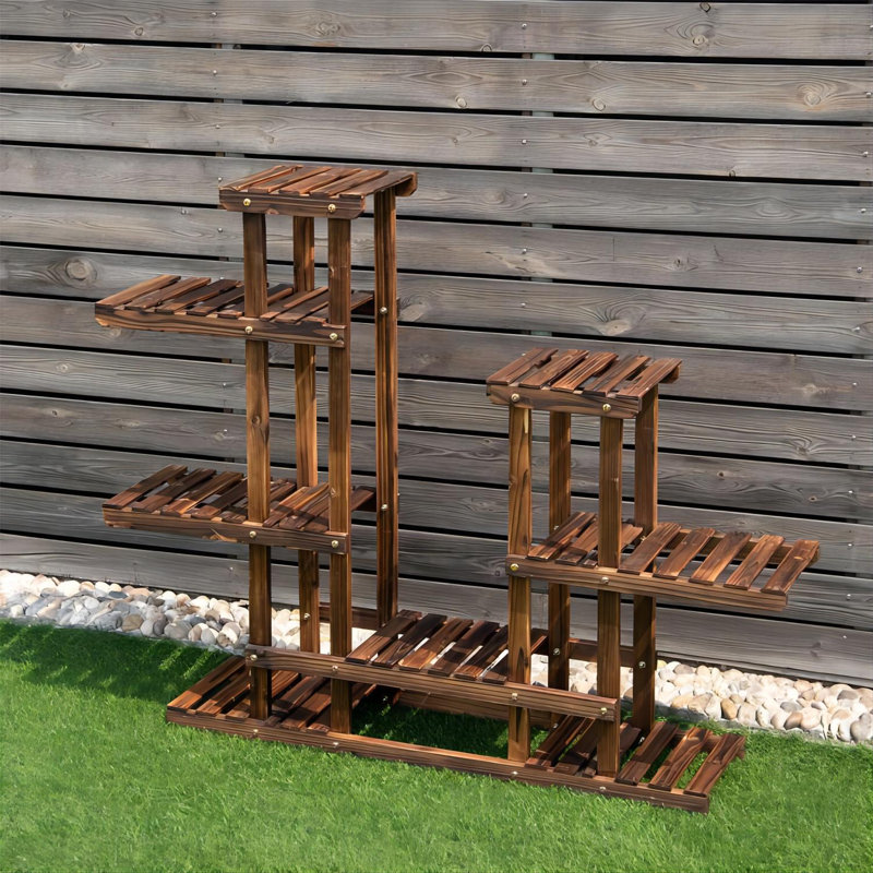 Monaco Solid Wood Plant Stand 6 Tier