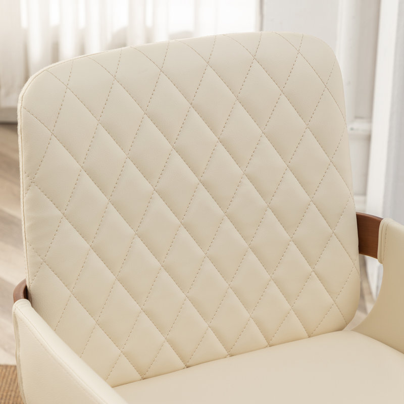 Kopelynn Modern Upholstered Dining Chair, Beige