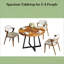 Table de bienvenue élégante, table de salle à manger, table de salle à manger