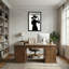 Mannequin avec chapeau noir et robe-1703307769