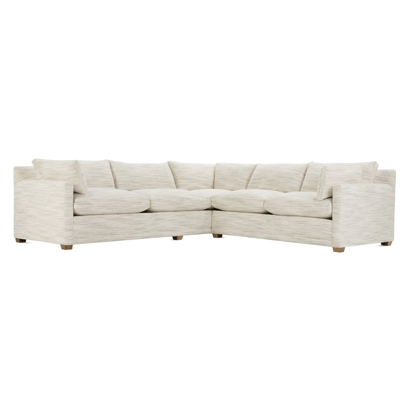 Sylvie Sectional, White Boucle