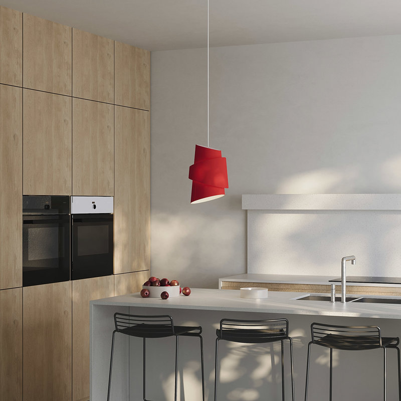 Croissant Pendant Light, White, Poppy