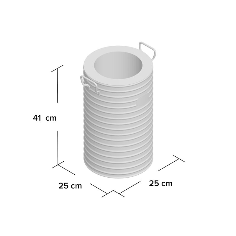 Vintage Plant Pot, 41cm H x 25cm W x 25cm D