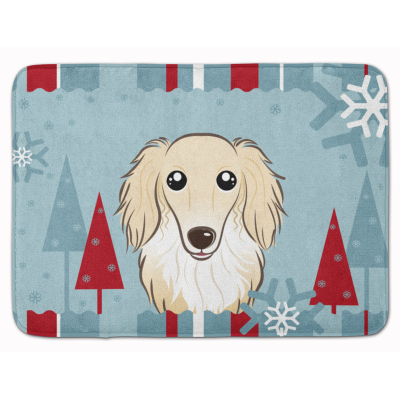 Tapis de cuisine Dachitt Winter Holiday Longhair, Crème, crème