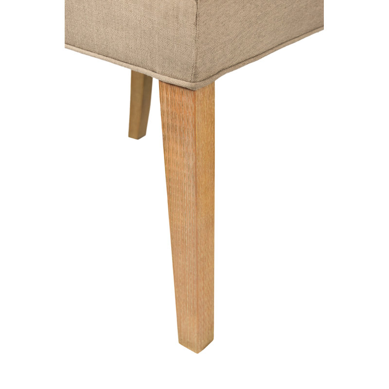 Aulait 19'' H Upholstered Dining Chair, Pebble
