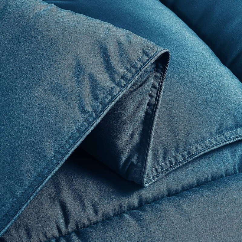 Ultra-Soft All Season Down Alternative Comforter Set, Queen Comforter + 2 Standard Shams, Teal