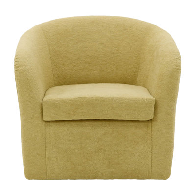 Upholstered Swivel Barrel Chair