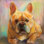 «Frenchie» par Jeanette Vertentes - peinture sur toile tendue