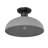 Yep by Golden Lighting Levitt 1-light Outdoor Ceiling in Natural Black and Natural Gray shade-92389153