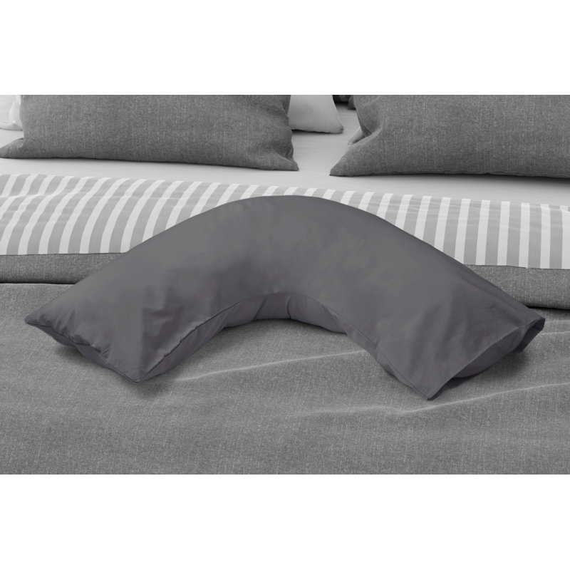 Percale Cotton Blend Percale Pillow Case, Grey