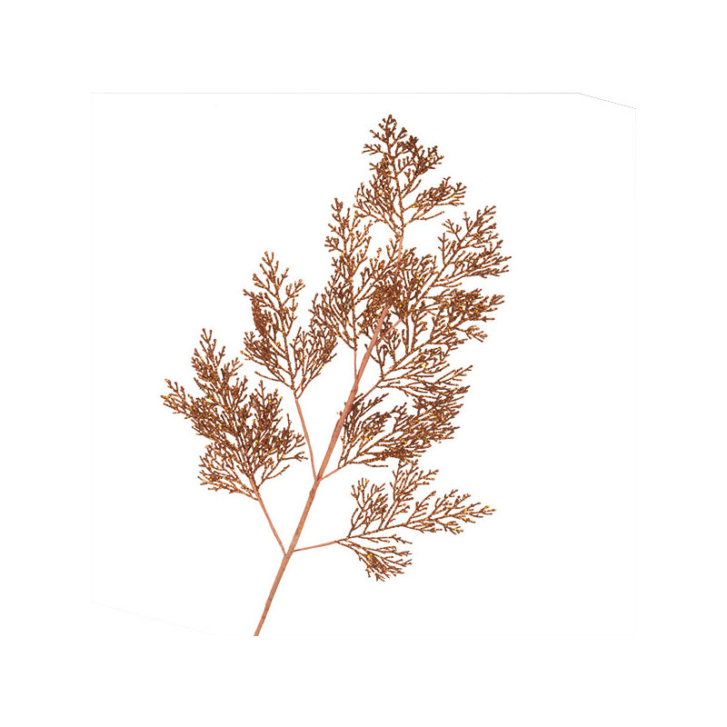 70cm Fern Branch, Orange
