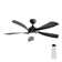 52 Inch Modern Ceiling Fan With 3 Colour Dimmable Led Light 5 Abs Blades Remote Control Reversible Dc Motor