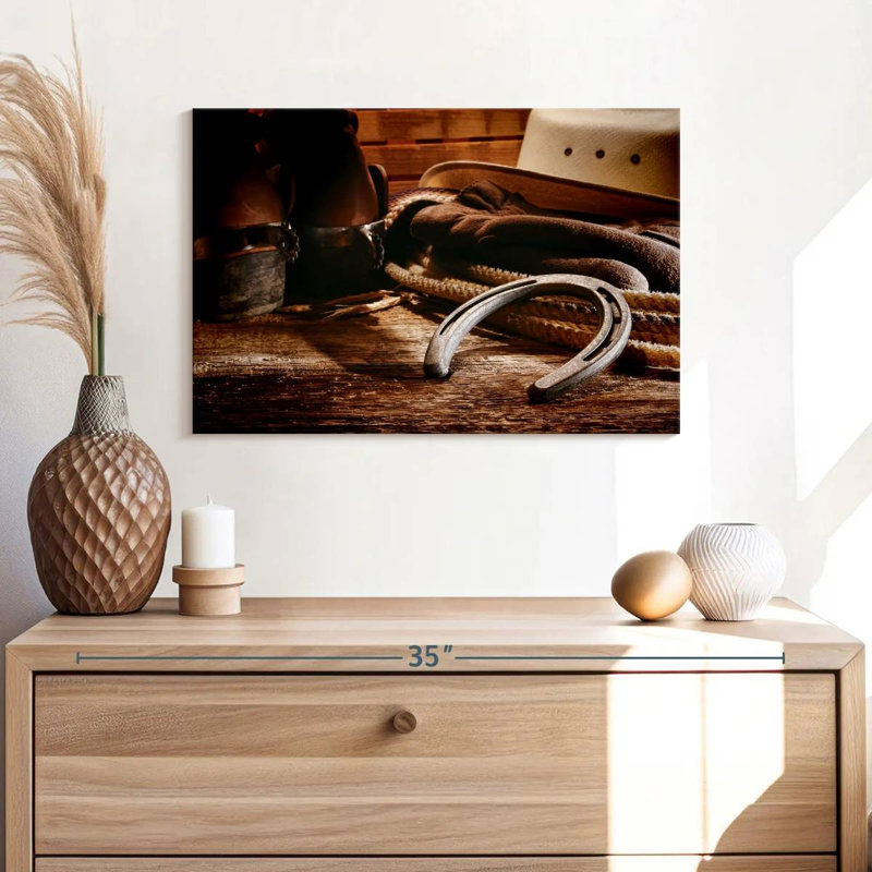 Lelar Western Themed, 30" H x 45" W