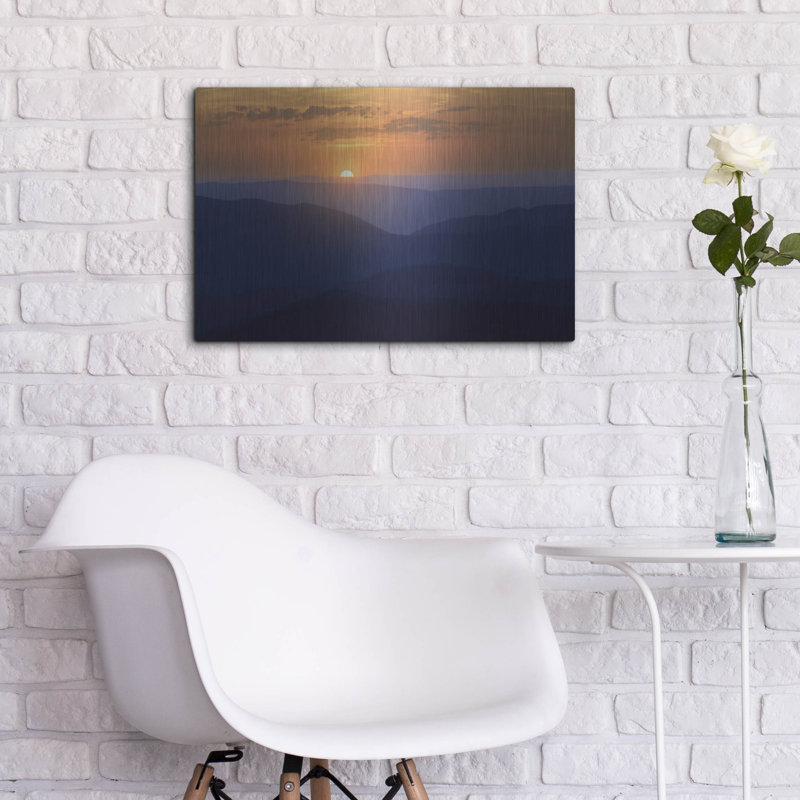 «Shenandoah Sunset» par Rick Berk, art mural en métal, H 16 po x l 24 po