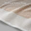 Ensemble de serviettes 6 pièces en jacquard de coton beige 550% Hayden-130033219