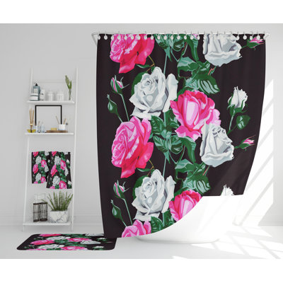Naveh Polyester Shower Curtain Set