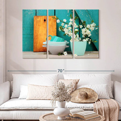Bols et vase Senne Turquoise