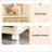 Cabinets, 5-Tier Folding Storage with Magnetic Door &amp; Wheels, 19.7”×11.8”×50” | Off-White | Contemporary-1640222910