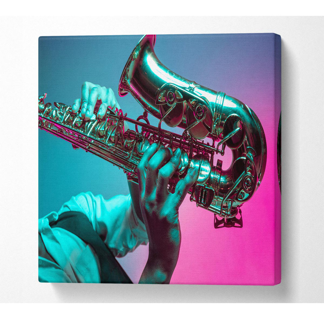 Aeara Saxophonspieler Fade - Leinwanddrucke auf Leinwand