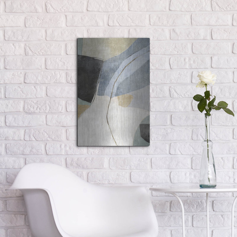 Art mural en métal «Blue Canyon 2» par Suzanne Nicoll Lark Manor ™, H 24 po x l 16 po