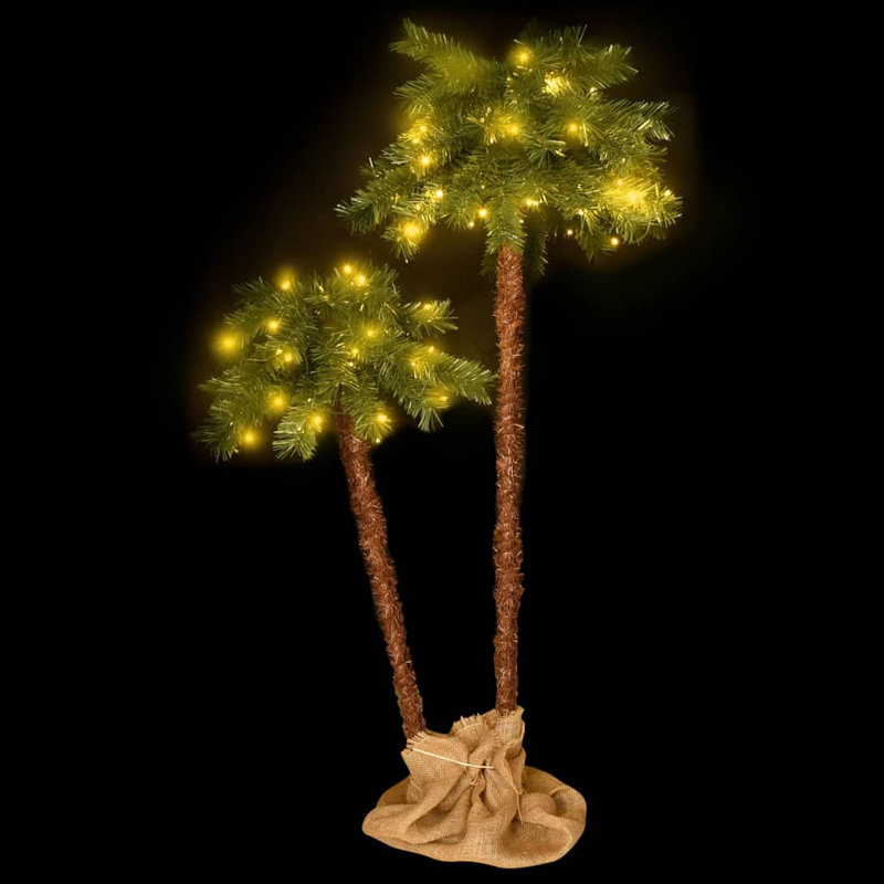 Arbre de Noël artificiel avec décoration à DEL, H 41,3 po x l 70,9 po