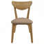 Ensemble de 2 chaises d'appoint en bois avec dossier incurvé et coussins moelleux