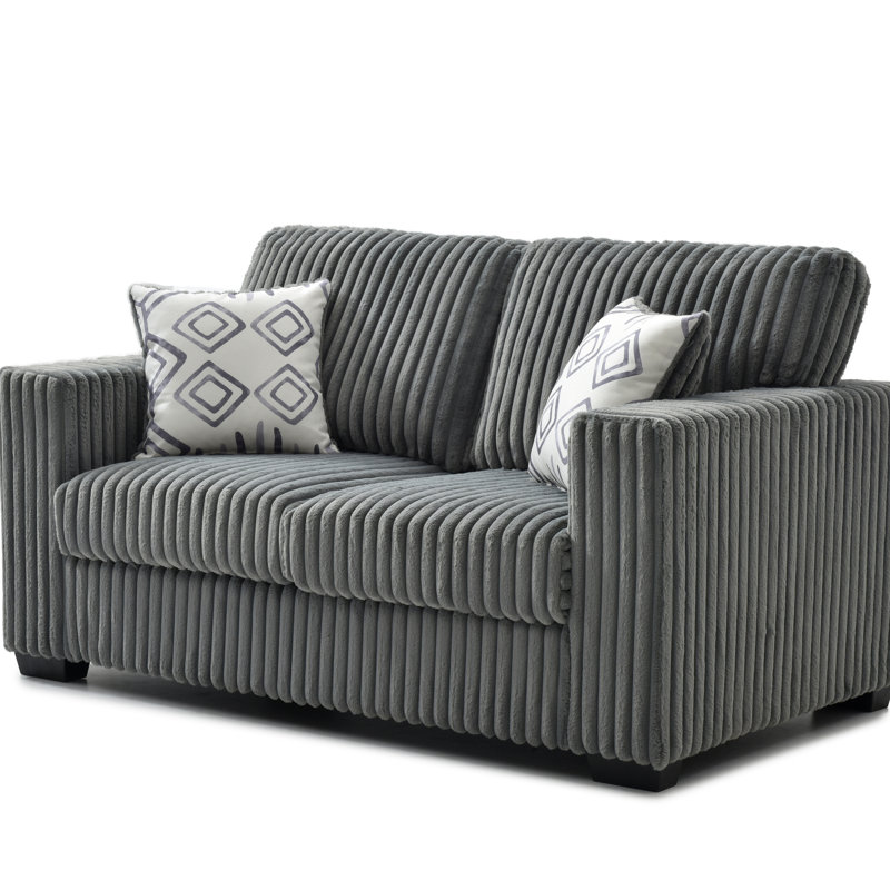 Causeuse en tissu Teddy, Grey Teddy