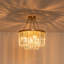 Plafonnier semi-encastré 4 lumières