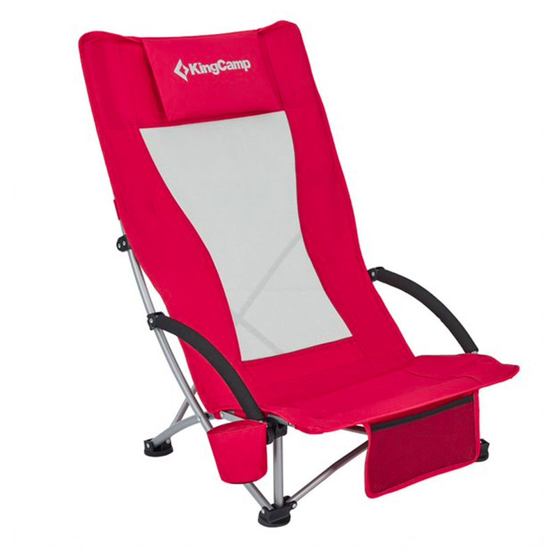 Folding Beach Chair, Red