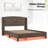Boatwright 48.5'' H Rattan Farmhouse Wooden Wingback Bed with Solid Wood Frame-1647544117-1642812554