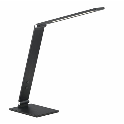 George Kovacs  LED Mini Table Lamp In Anodized Brush Coal Finish