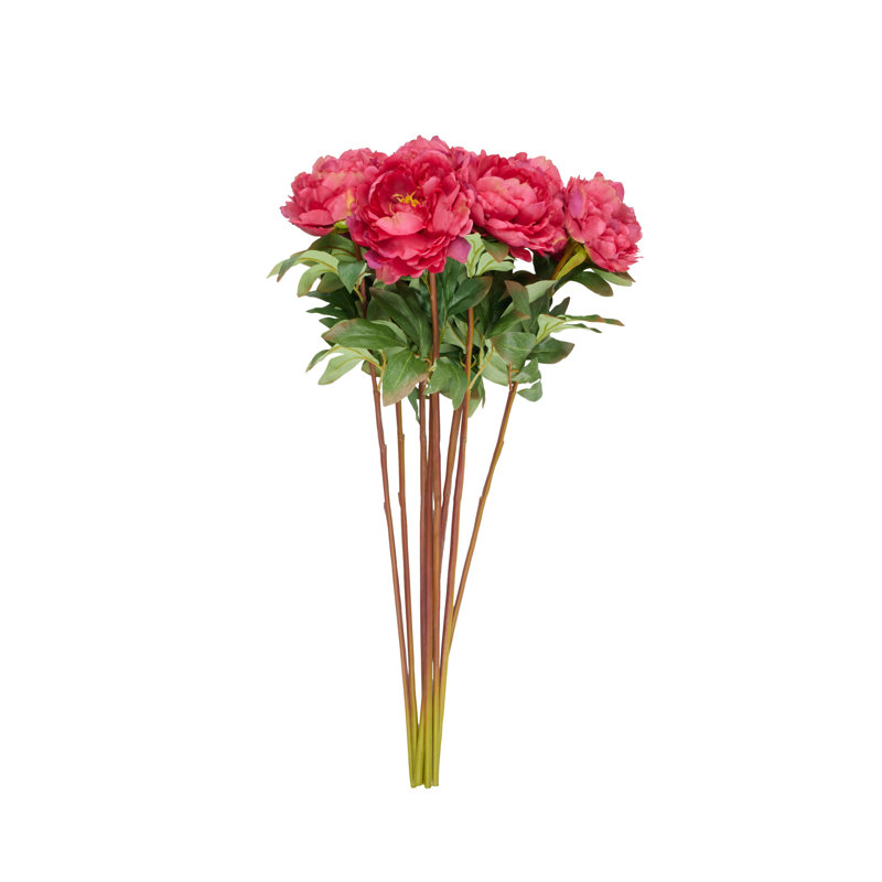 Tige de pivoine artificielle Cole and Grey, H 32 po x l 12 po x P 12 po, Rose