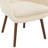 Bonnielou 25.25" Wide Sherpa Accent Chair with Solid Wood Legs