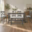 6-Piece Counter Height Dining Table Set Table with Shelf 4 Chairs and Bench for Dining Room-1411946076-1411946077
