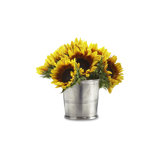 Vaso Silver 5.1" Metal Table Vase