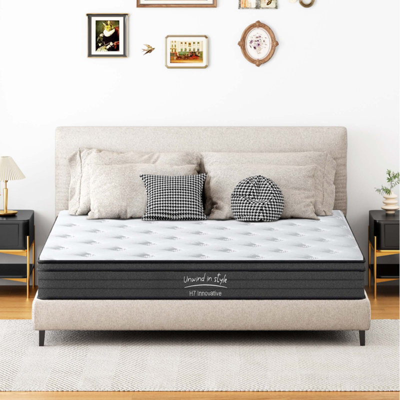 Matelas, matelas hybride, 10", Très grand lit