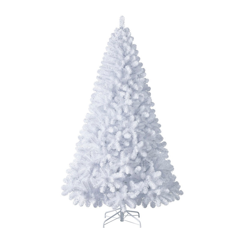 Home Heritage 7.5' Artificial Prelit Christmas Tree 500 Clear LEDs, White