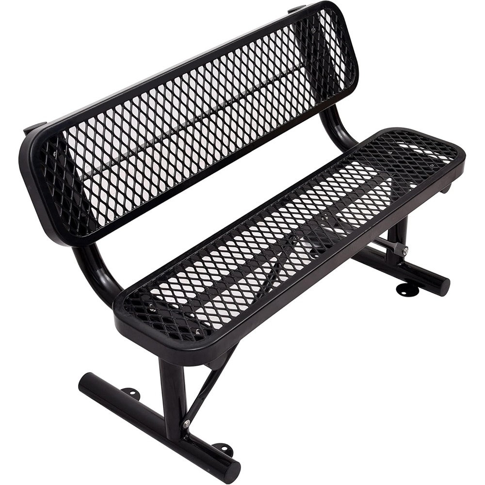 Bench Feet Latitude Run® Feet Park Bench For Outside Heavy Duty Metal, Garden ...