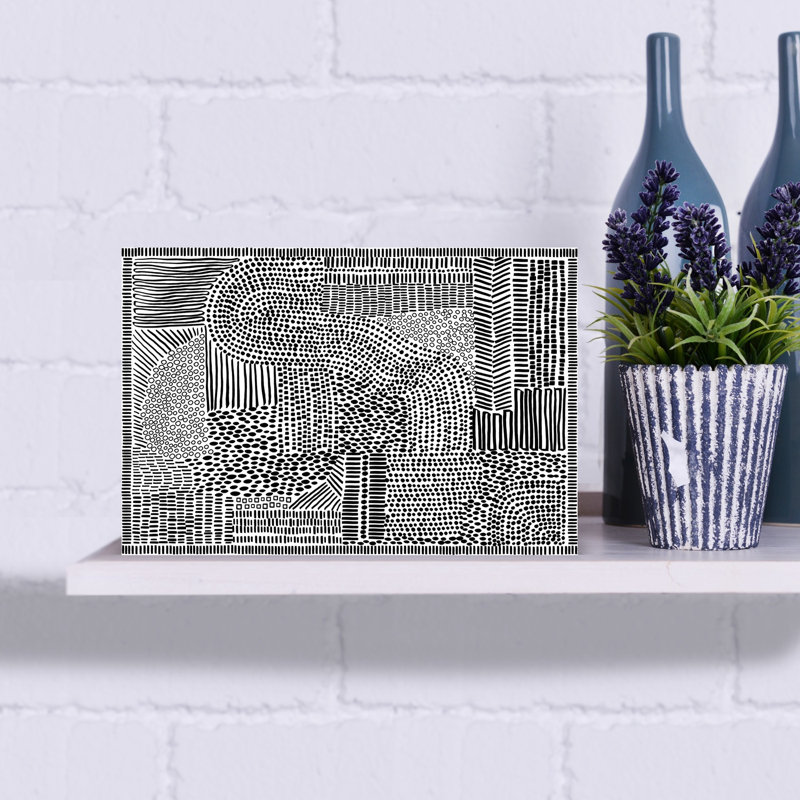 Print, 45.72 cm H x 30.48 cm W, White/Black