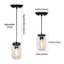 Luminaire suspendu à pot 1 lumière Jaxie