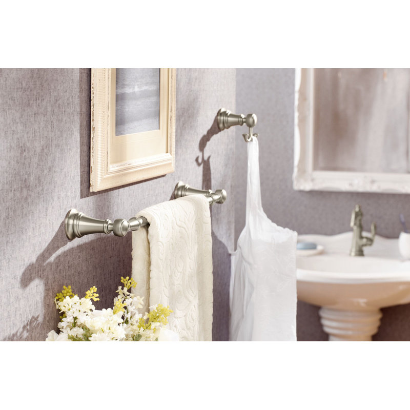 Weymouth 19" Wall Mounted Towel Bar, Brushed Gold