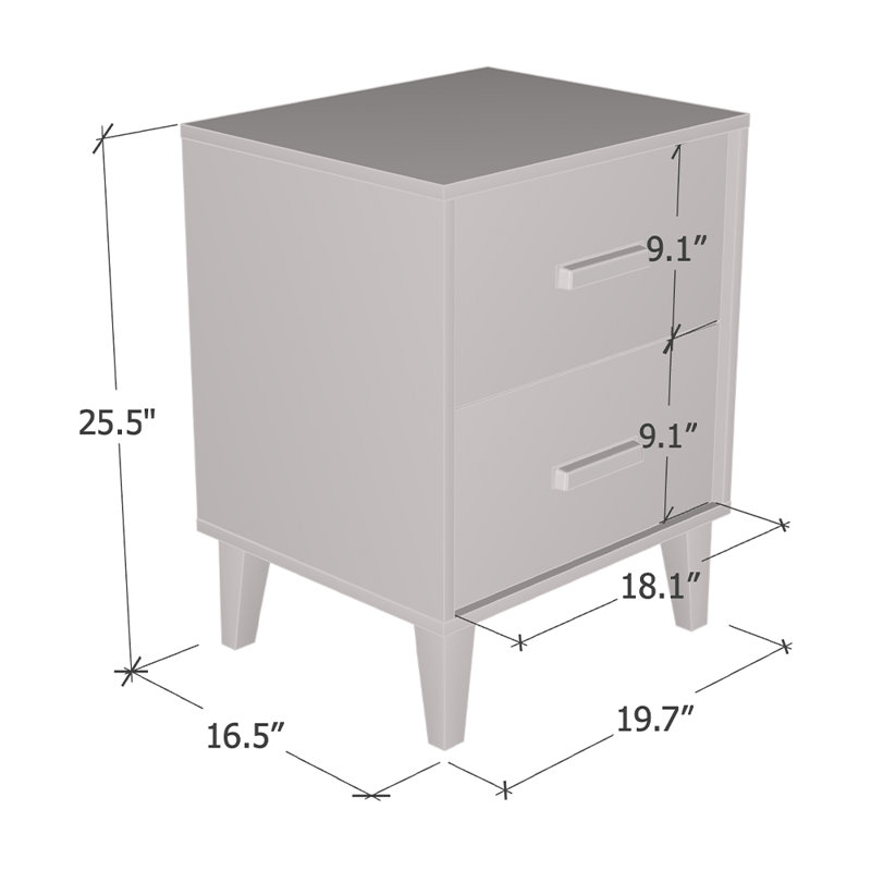 Table de chevet 25,5 po Urbanna