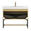 Dessus de meuble-lavabo autoportant en chêne doré 36 po Carrara-230202103-230202106-230202102