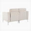 Canapé modulaire modulaire à deux places, canapé modulaire en velours côtelé, beige
